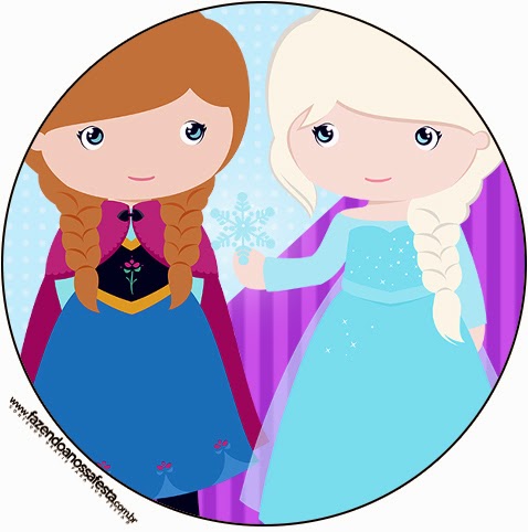 Frozen Niñas en Navidad: Etiquetas Candy Bar para Imprimir Gratis. Toppers o etiquetas de Frozen Niñas en Navidad para imprimir gratis.