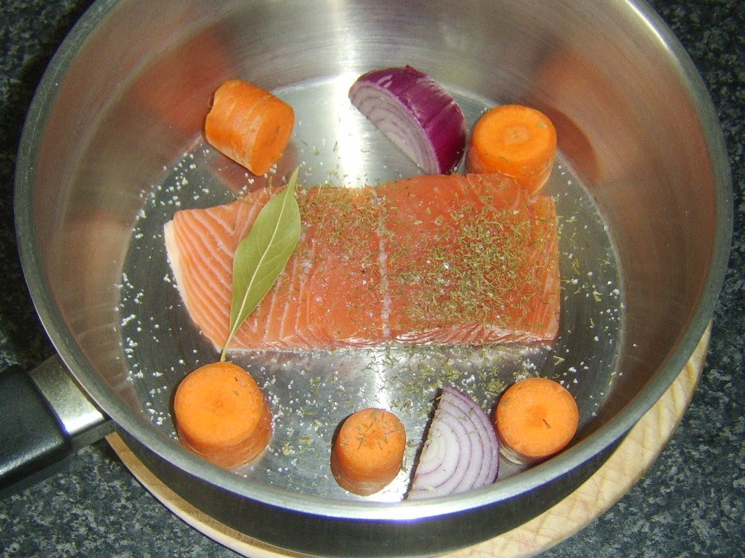 Modern Scottish Food and Recipes Cider Poached Scottish Salmon and Quail Eggs Salad