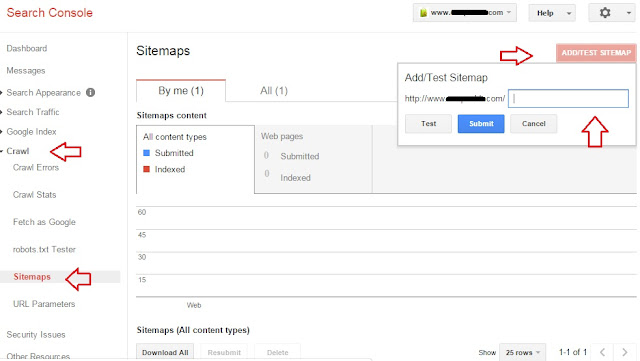 How to add Blogger sitemap in Google Webmasters Tool How to add Blogger sitemap in Google Webmasters Tool
