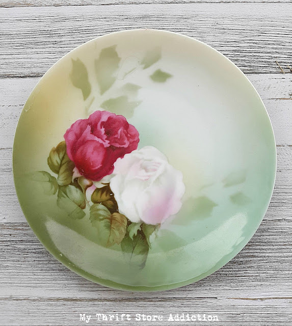 vintage floral plates