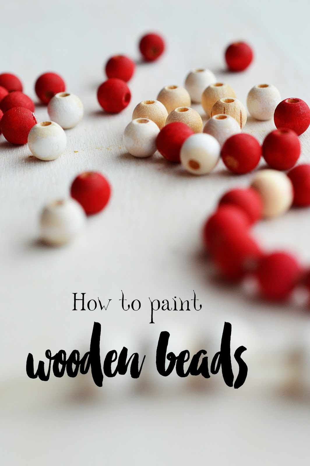 Easiest Way to Paint Wooden Beads / Quick and Easy DIY Lesson 