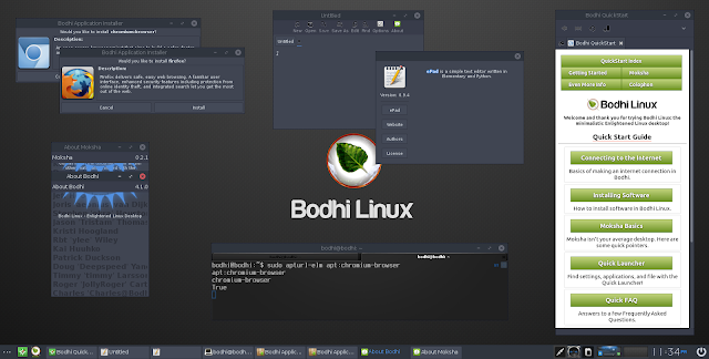 Bodhi Linux 4.5.0 - Διανομή βασισμένη στο Ubuntu με ελαφρύ γραφικό περιβάλλον