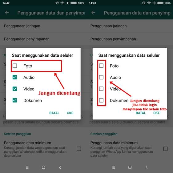 100% WORK Cara Agar Whatsapp Tidak Download Foto / Video Otomatis