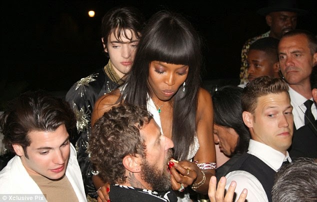 pictures from the Naomi Campbell 45th birthday party in Cannes. 1
