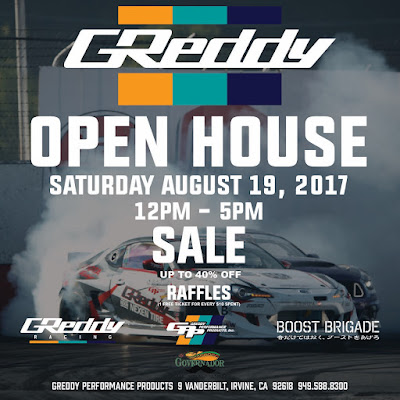  Aug 12 - 12-5pm - GReddy Open House