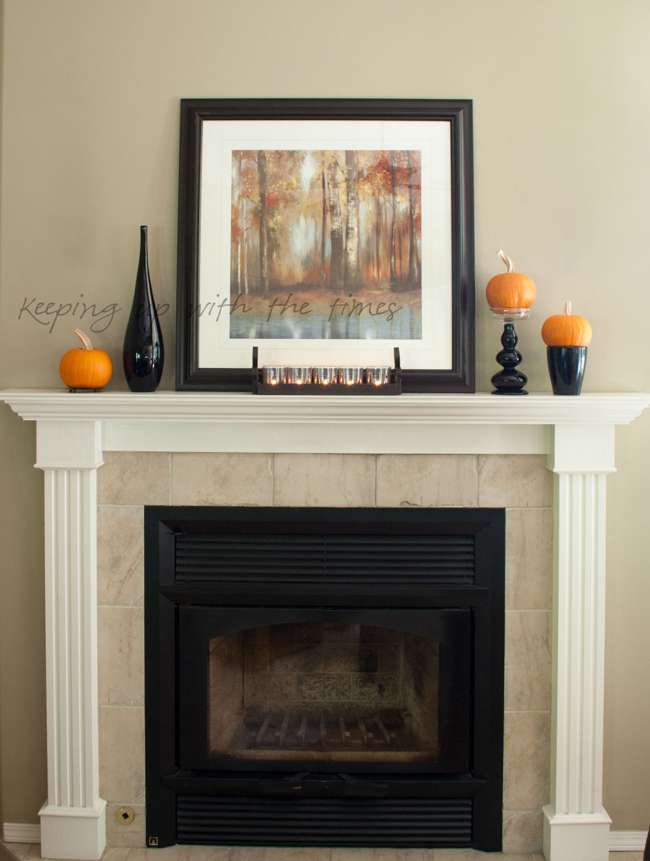 Quirky Autumn Mantel, Keeping With the Times