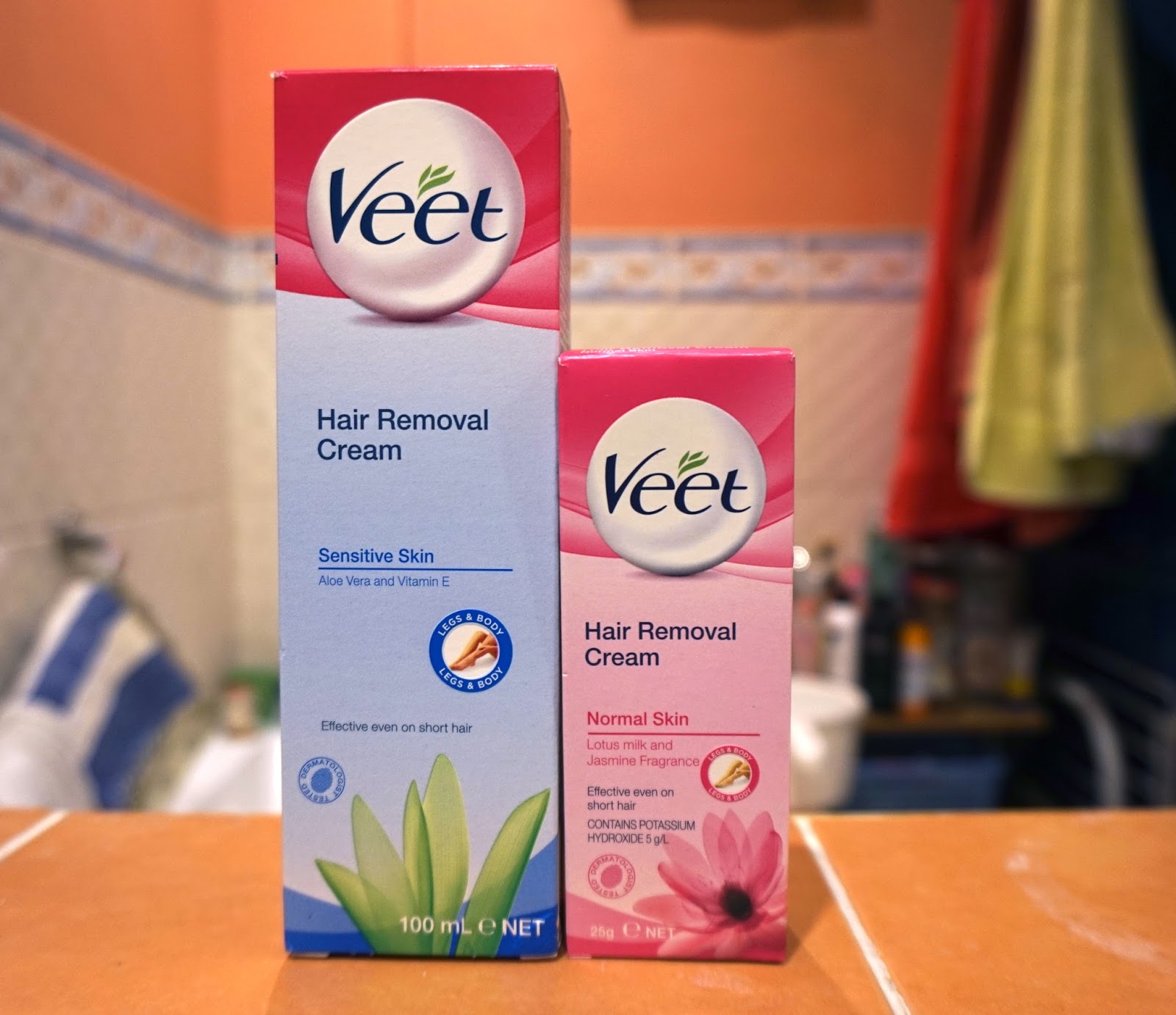 VEET Hair Removal Cream For Sensitive And Normal Skin Review + Tutorial