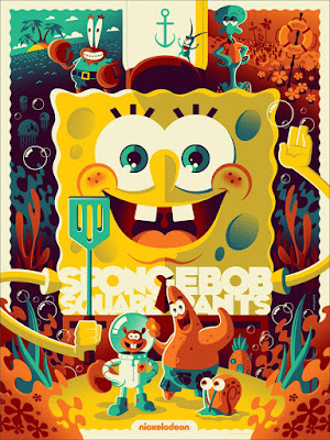 MondoCon 2015 Exclusive SpongeBob Squarepants Screen Print by Tom Whalen & Mondo