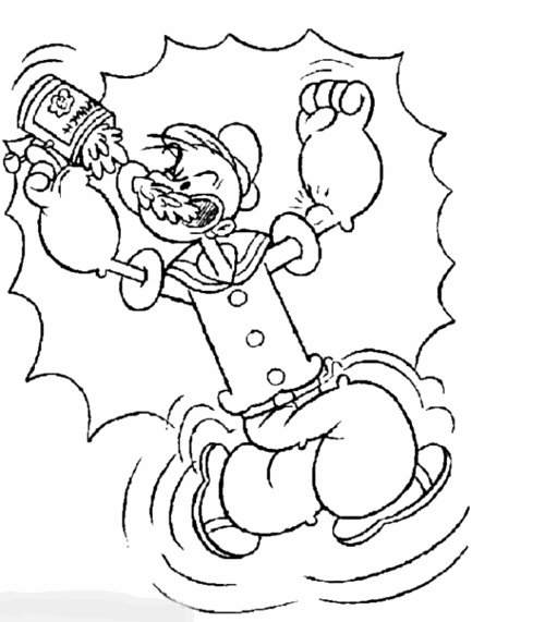 Popeye The Sailor Coloring Pages For Kids >> Disney Coloring Pages