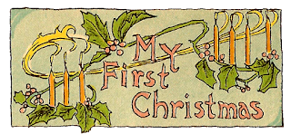Baby First Christmas Label Printable 