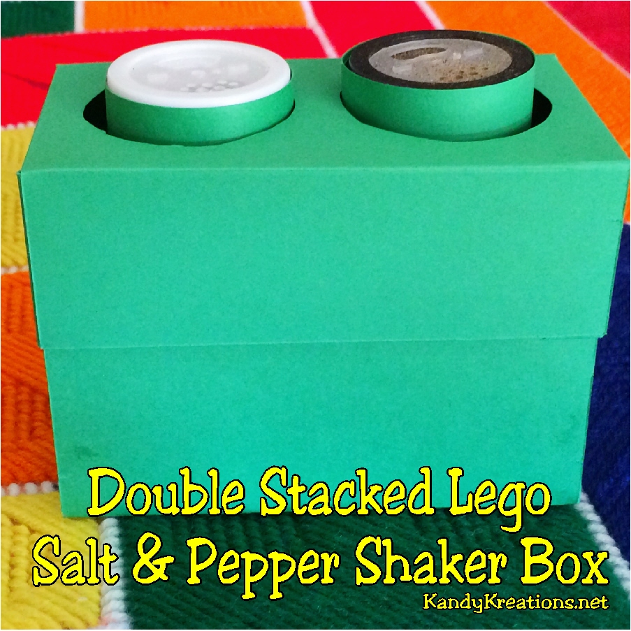 Double Stacked Lego Salt and Pepper Shaker Printable Box