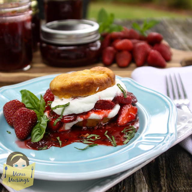 Menu Musings of a Modern American Mom Strawberry Basil Jelly