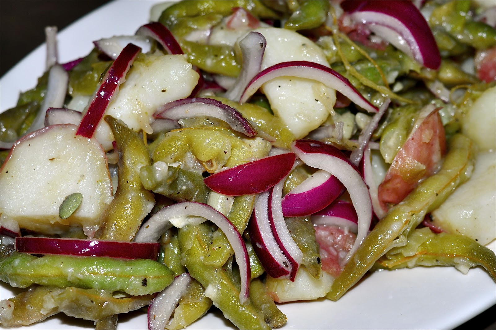 Mister Meatball String bean & potato salad