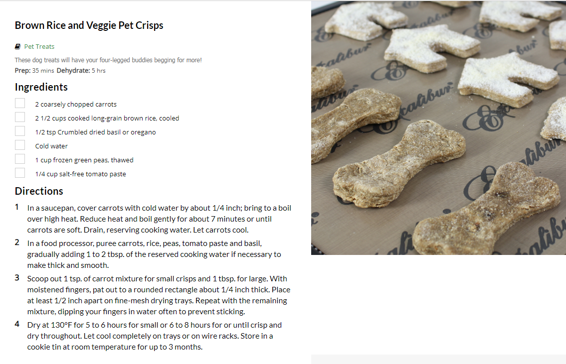 Dehydrating Made Simple Recipe Blog Pet Treats