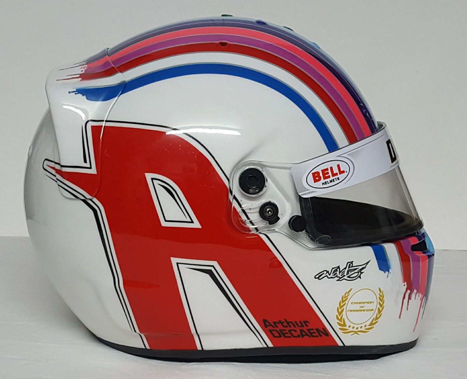 Racing Helmets Garage Bell RS7K A.Decaen 2018 by Wadz aéro designs