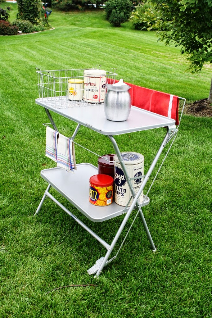 Vintage Diana Re Purposed Vintage Metal Changing Table