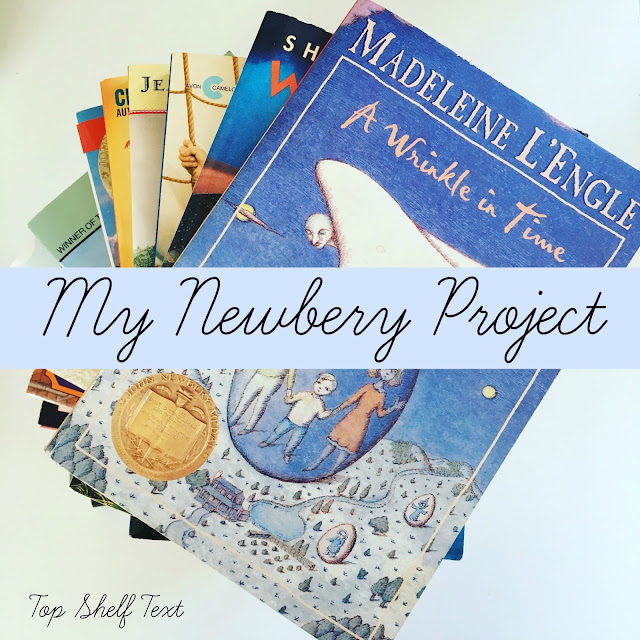 Top Shelf Text My Newbery Project