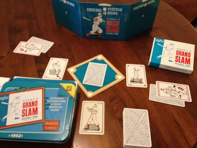 Harry's Grand Slam Baseball card game in play