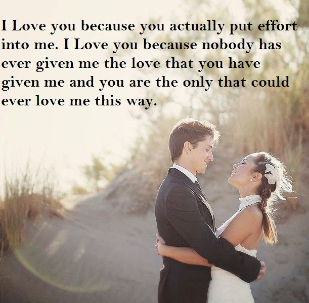 I Love You Because You Actually Put Effort Into Me | Quotes and Sayings