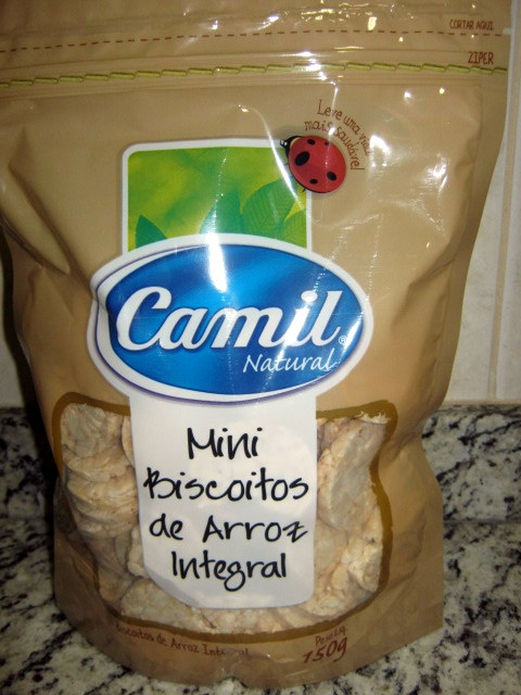 Mini Biscoitos de Arroz Integral Camil 150g Relva Verde