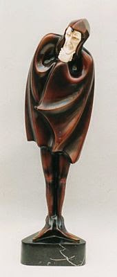 sculpture, bronze Mephisto by Roland Paris