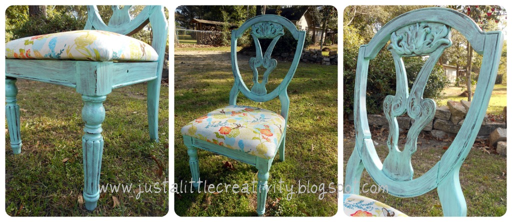 Easy Distressed Paint Technique- Vintage Chair Makeover