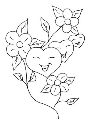 desenhos para colorir desenhar e pintar imagem coração para colorir