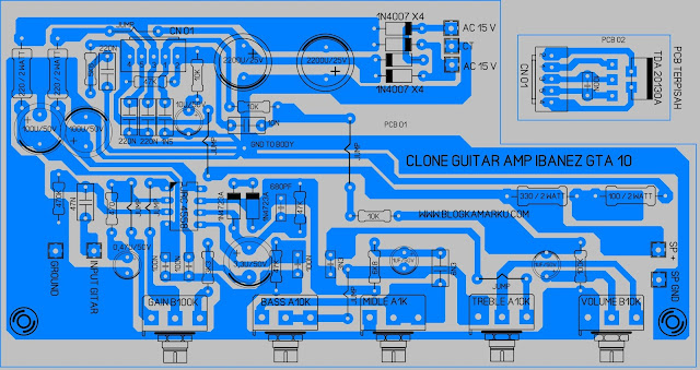 Membuat gitar amplifre Clone IBANEZ GTA layout – BLOGKAMARKU