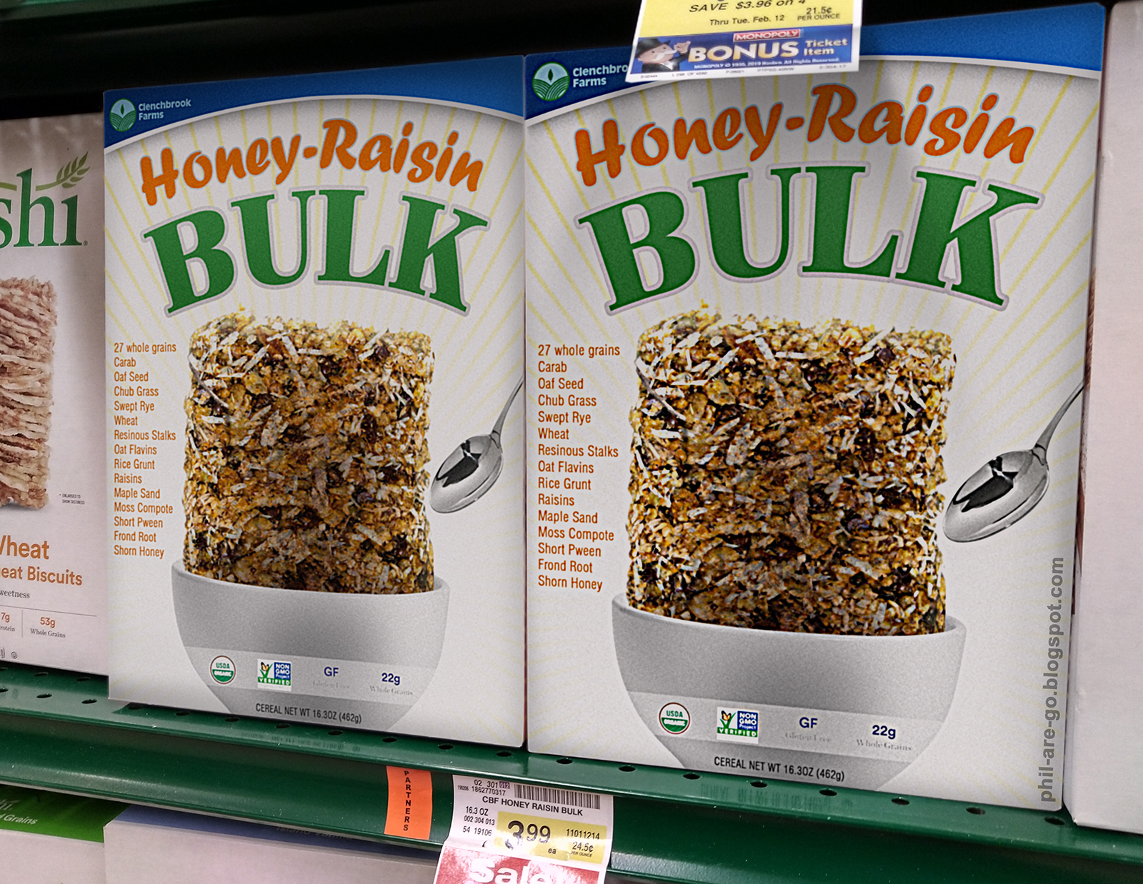 Phil Are Go! Honey Raisin Bulk Cereal