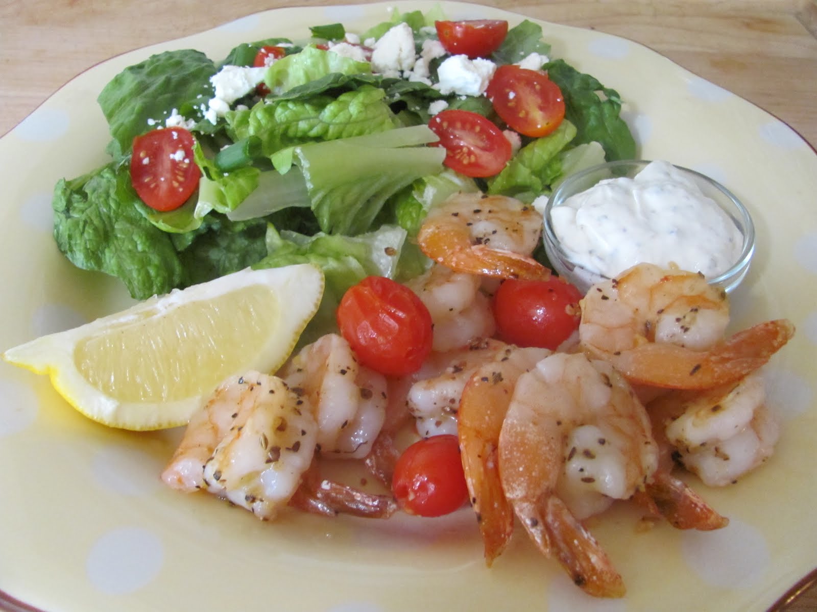 The Girly Girl Cooks Broiled Shrimp & Tomato Kebabs with Creamy
