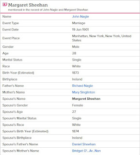 Marriage record Margaret Sheehan and John Nagle Marriage record Margaret Sheehan and John Nagle http://jollettetc.blogspot.com