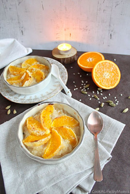 Orange cardamom rice pudding brulee (vegan option) • Cook A Life! by Maeva