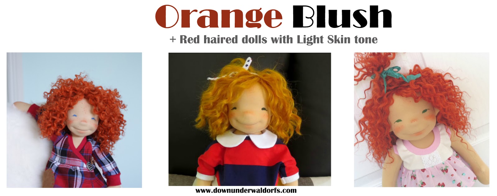 Blushing for a cloth dolls Down Under Waldorfs