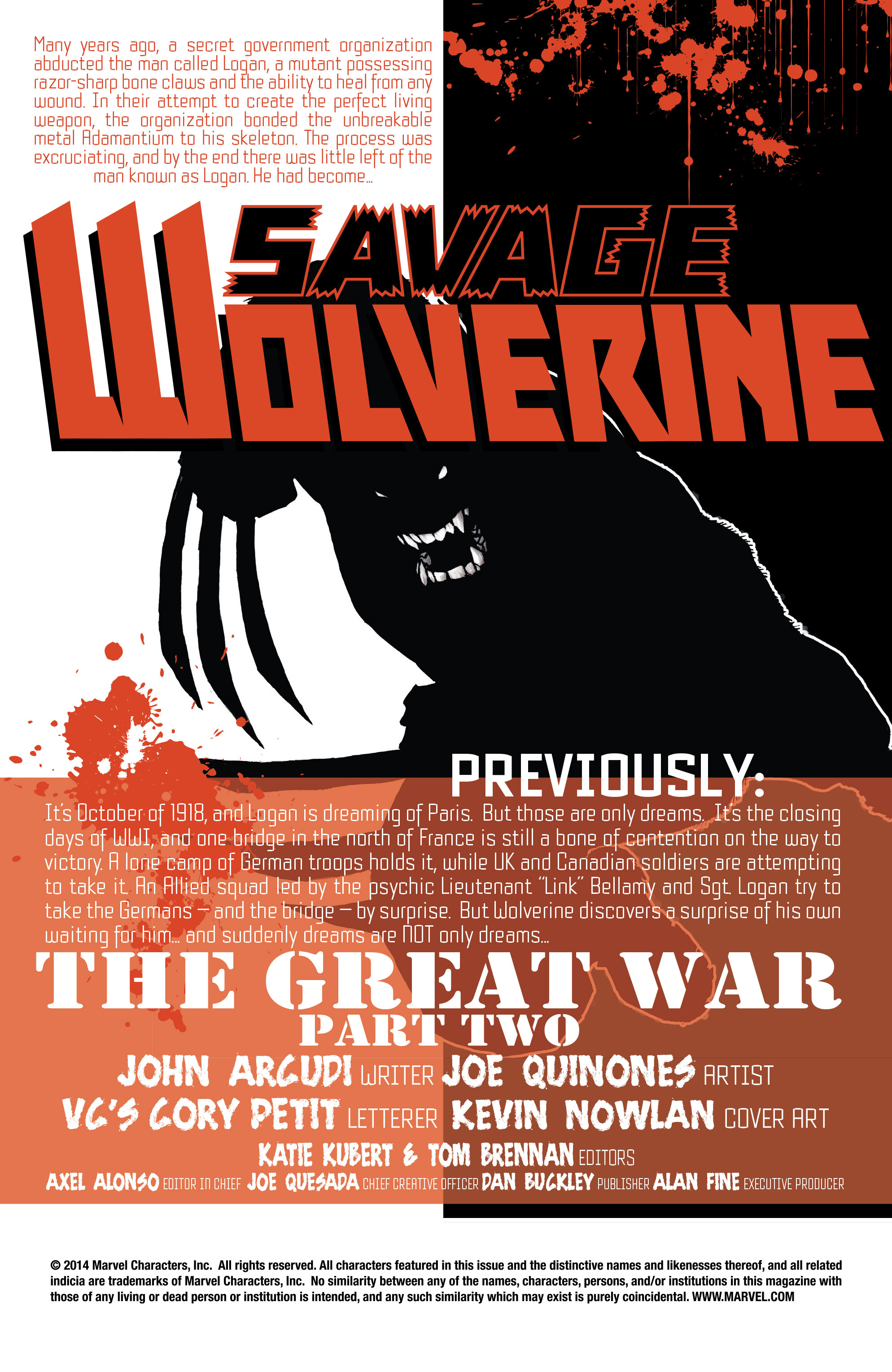 Read online Savage Wolverine comic -  Issue #22 - 2