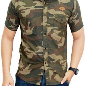 Kemeja Pendek Loreng GF