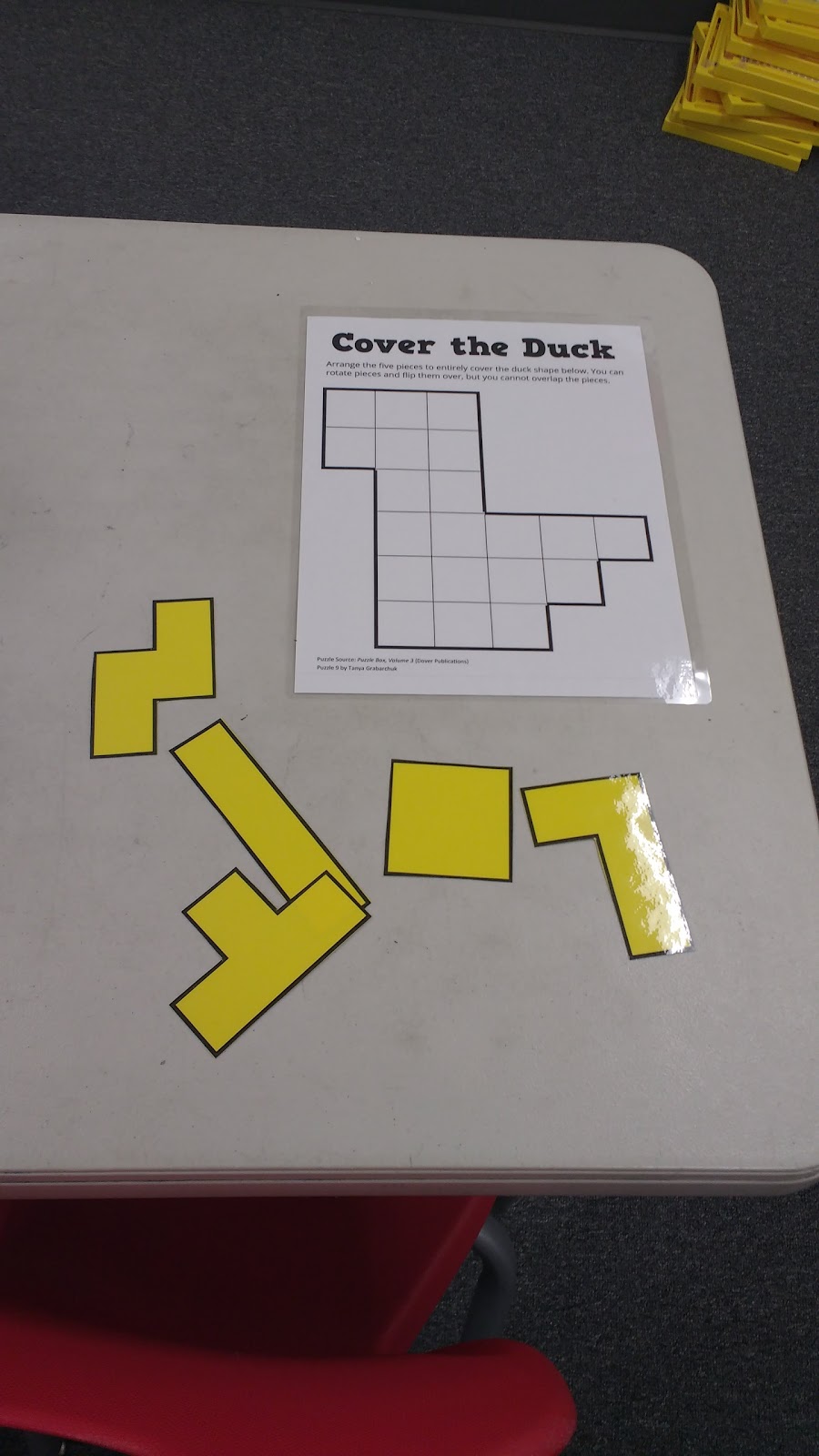 Math = Love Cover the Duck Puzzle from Puzzle Box, Volume 3