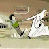 كاريكاتير عن عدوان دول الخليج الفارسي على اليمن