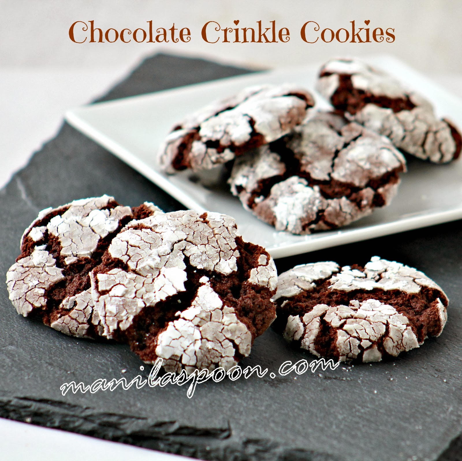 Chocolate Crinkle Cookies Manila Spoon