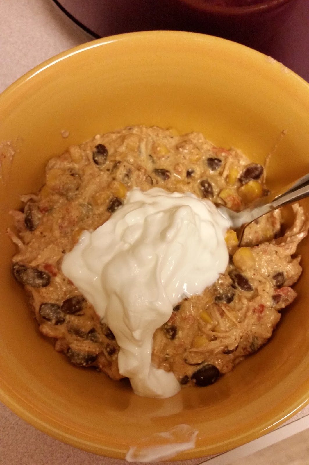 Easy Crockpot Cream Cheese Chicken Chili - This Bittersweet Life