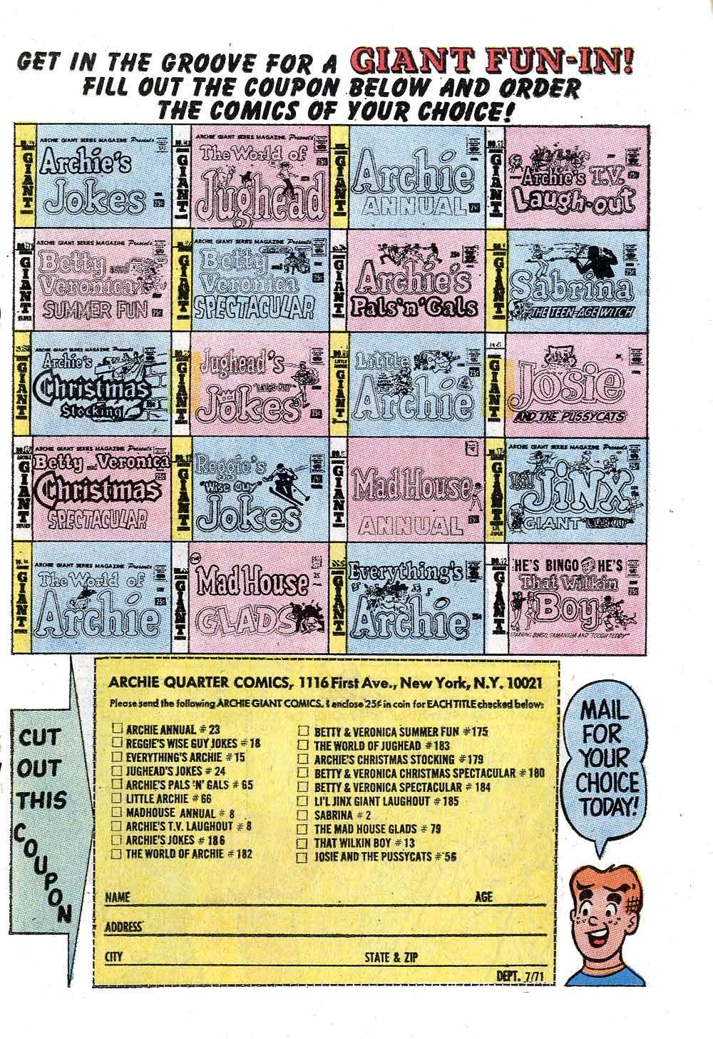 Read online Jughead (1965) comic -  Issue #194 - 19