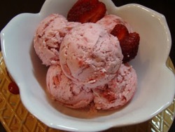 Strawberry Mascarpone Ice Cream