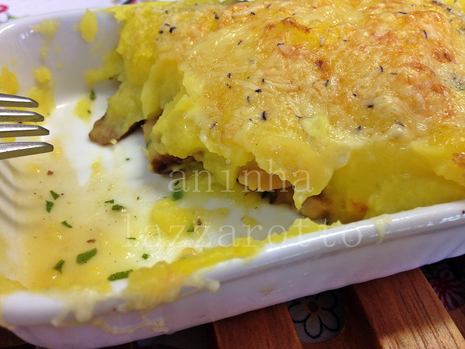 aninha lazzarotto Escondidinho de Shimeji