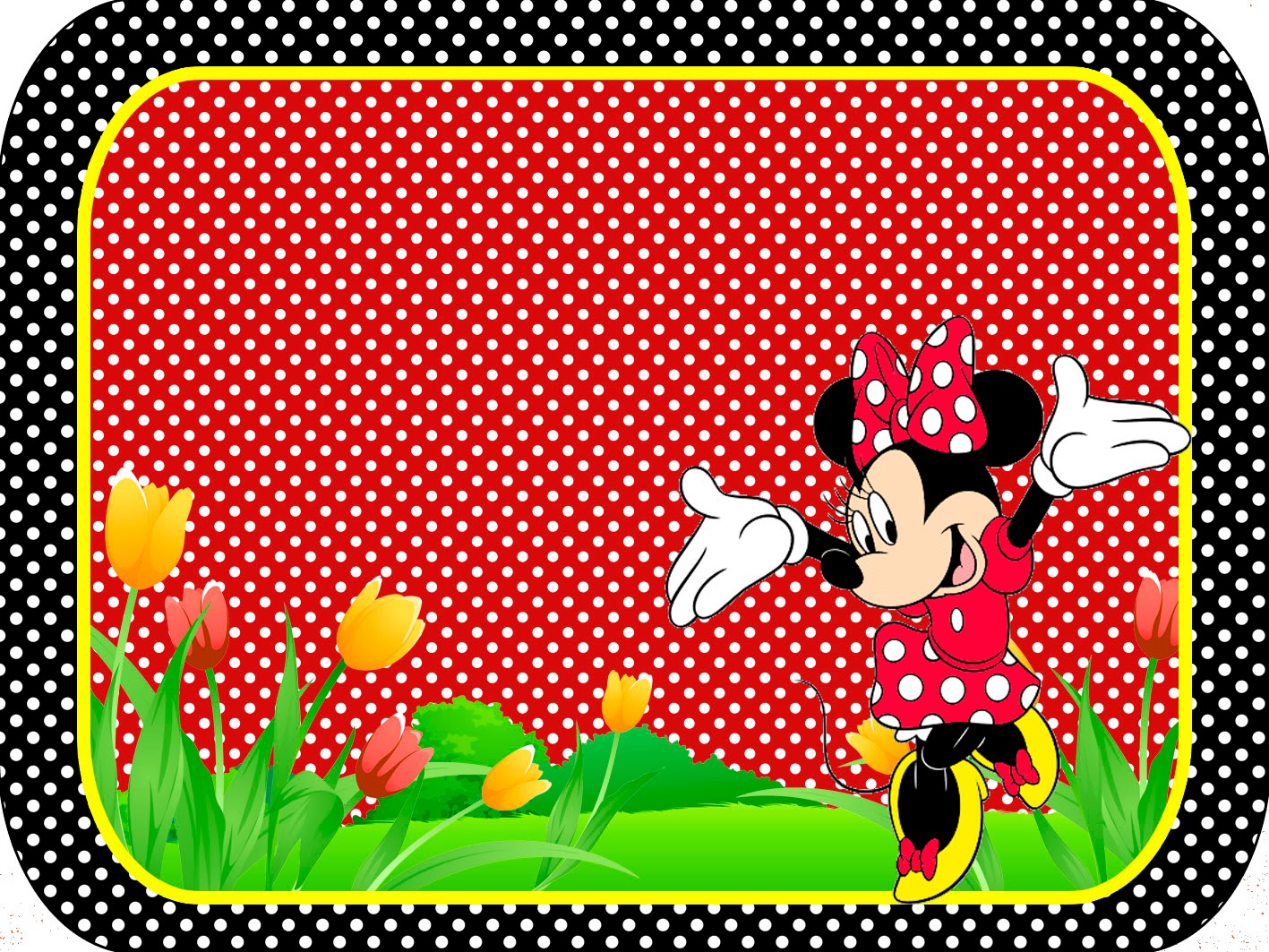 Etiquetas para Candy Bar para Fiestas de Minnie rojo. Ideas y