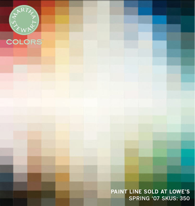 Martha Stewart Paint Color Chart