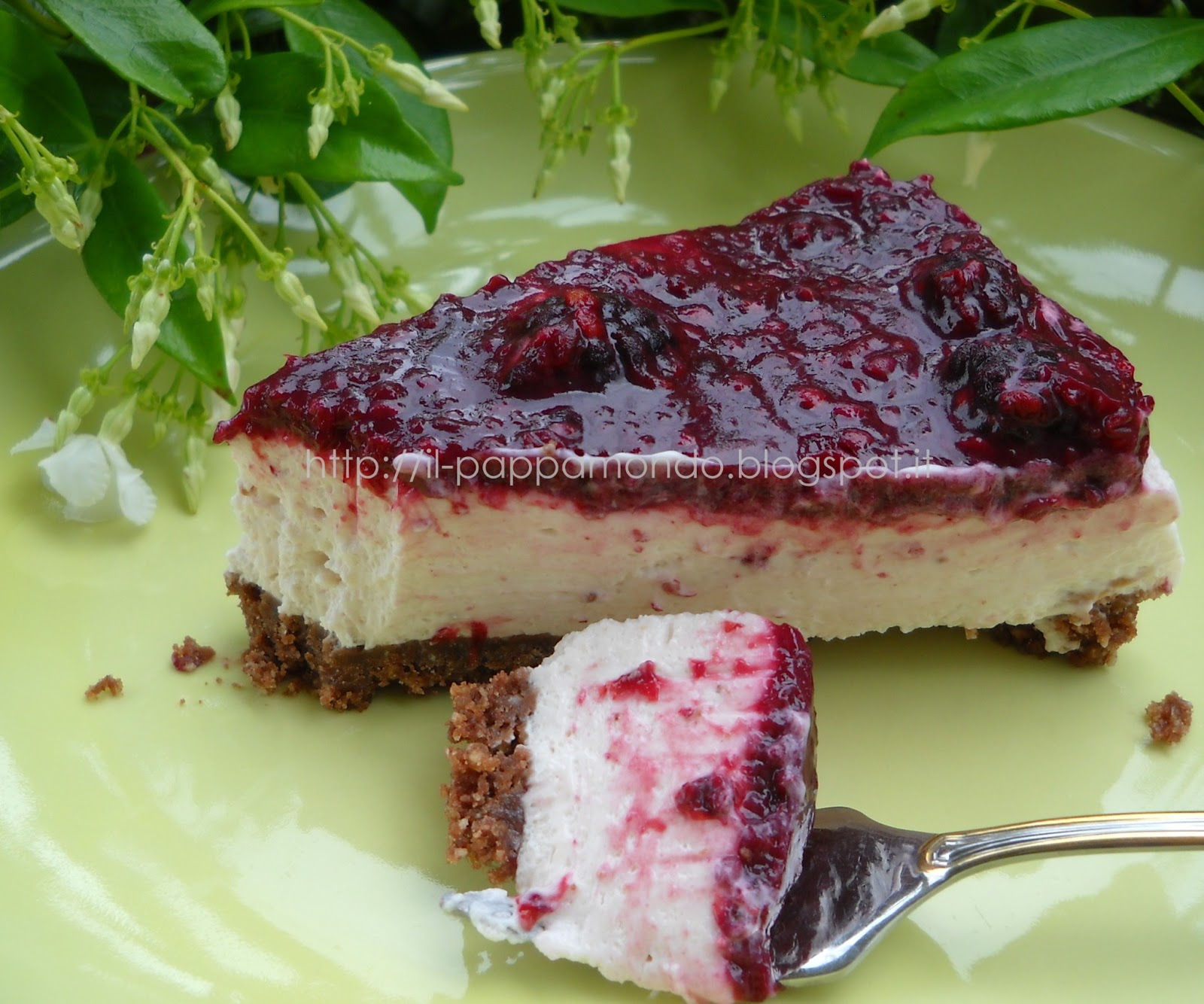 cheese cake ai frutti di bosco...versione a freddo!