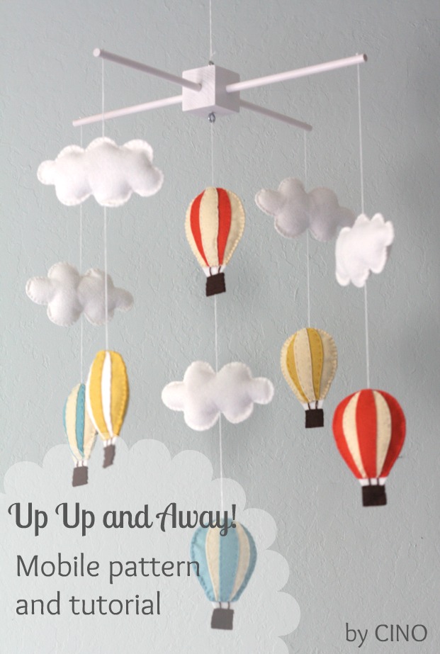 hot air balloon cot mobile