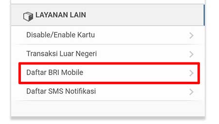 Daftar BRI Mobile