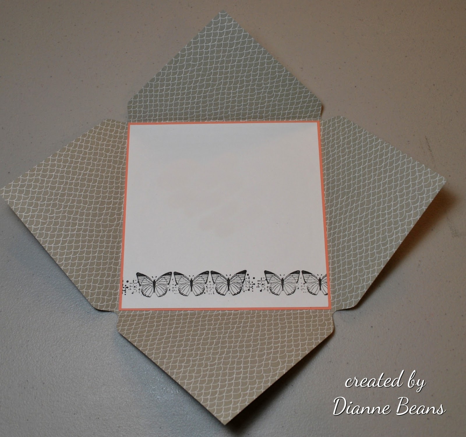 Quilting and Stamping From The Heart Card in An Envelope