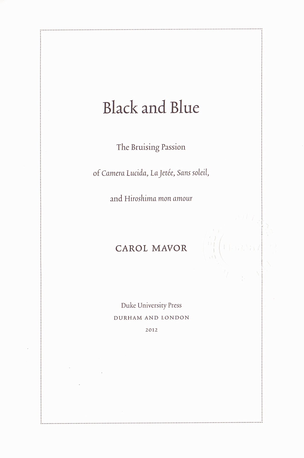 On Barthes's