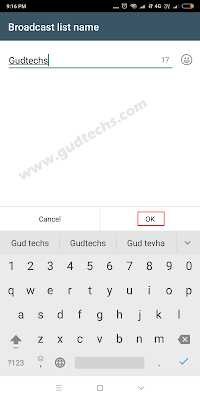 WhatsApp में एक बार में 5 से अधिक लोगो को message ऐसे करे 6 BroadcastList rename